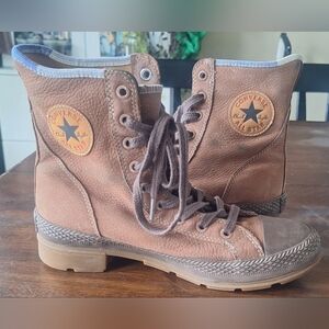 8.5 Euc Converse Women's Tan Combat Boots